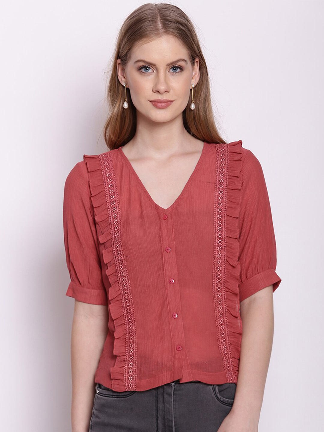 

Zink London Pink Regular Top