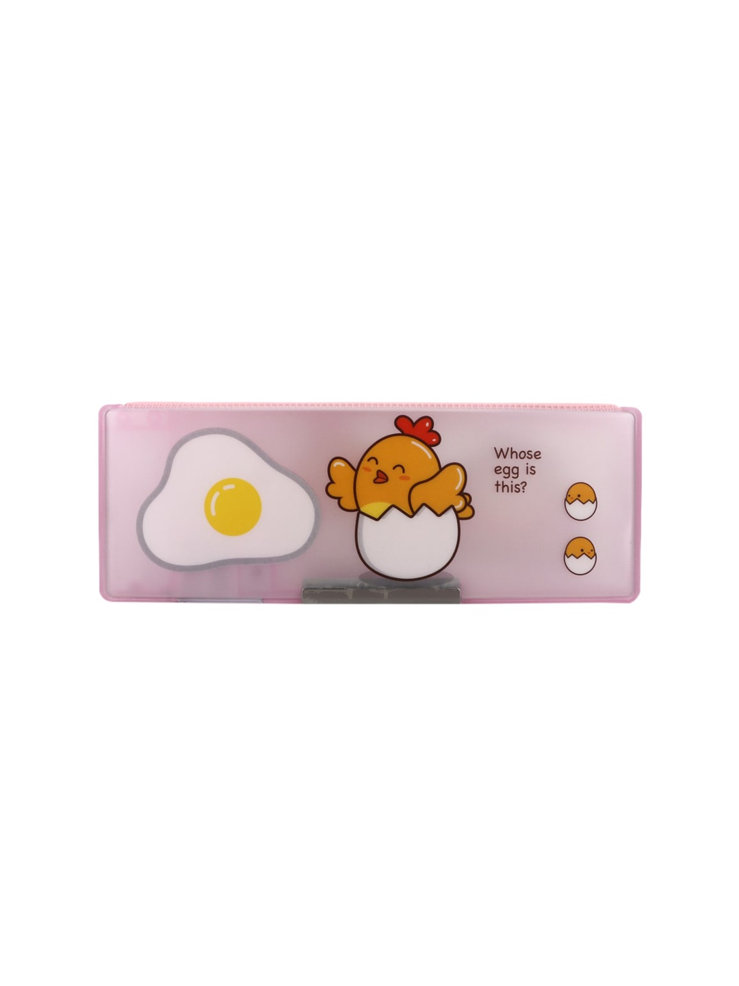 

QIPS Girls Pink & White Printed High Quality Magnetic Pencil Box
