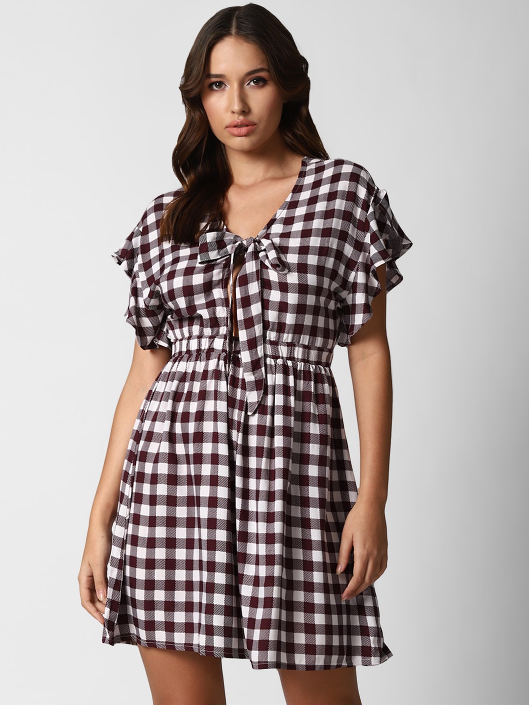 

FOREVER 21 Multicoloured Checked Dress, Multi