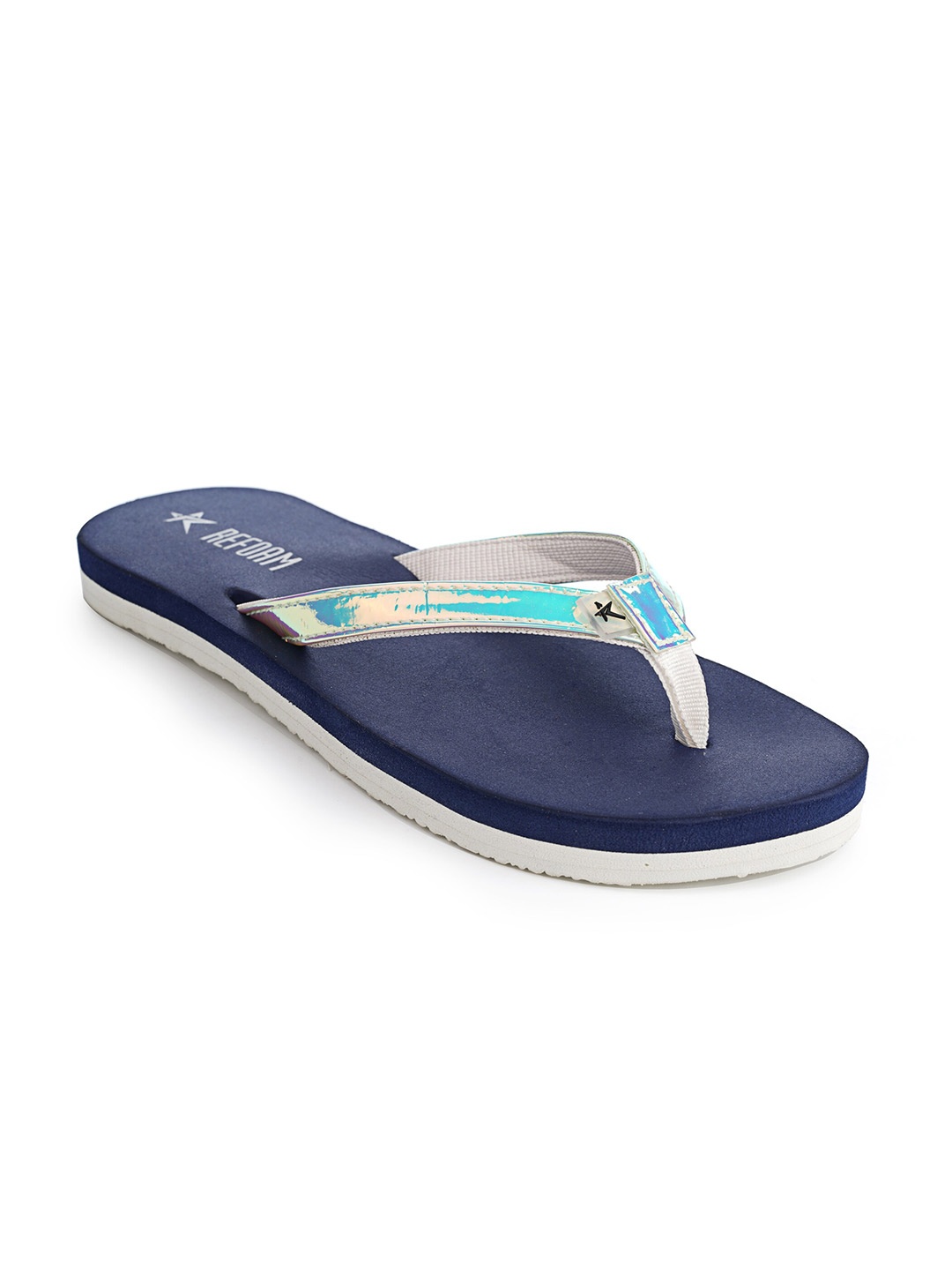 

REFOAM Women Navy Blue Rubber Room Slippers