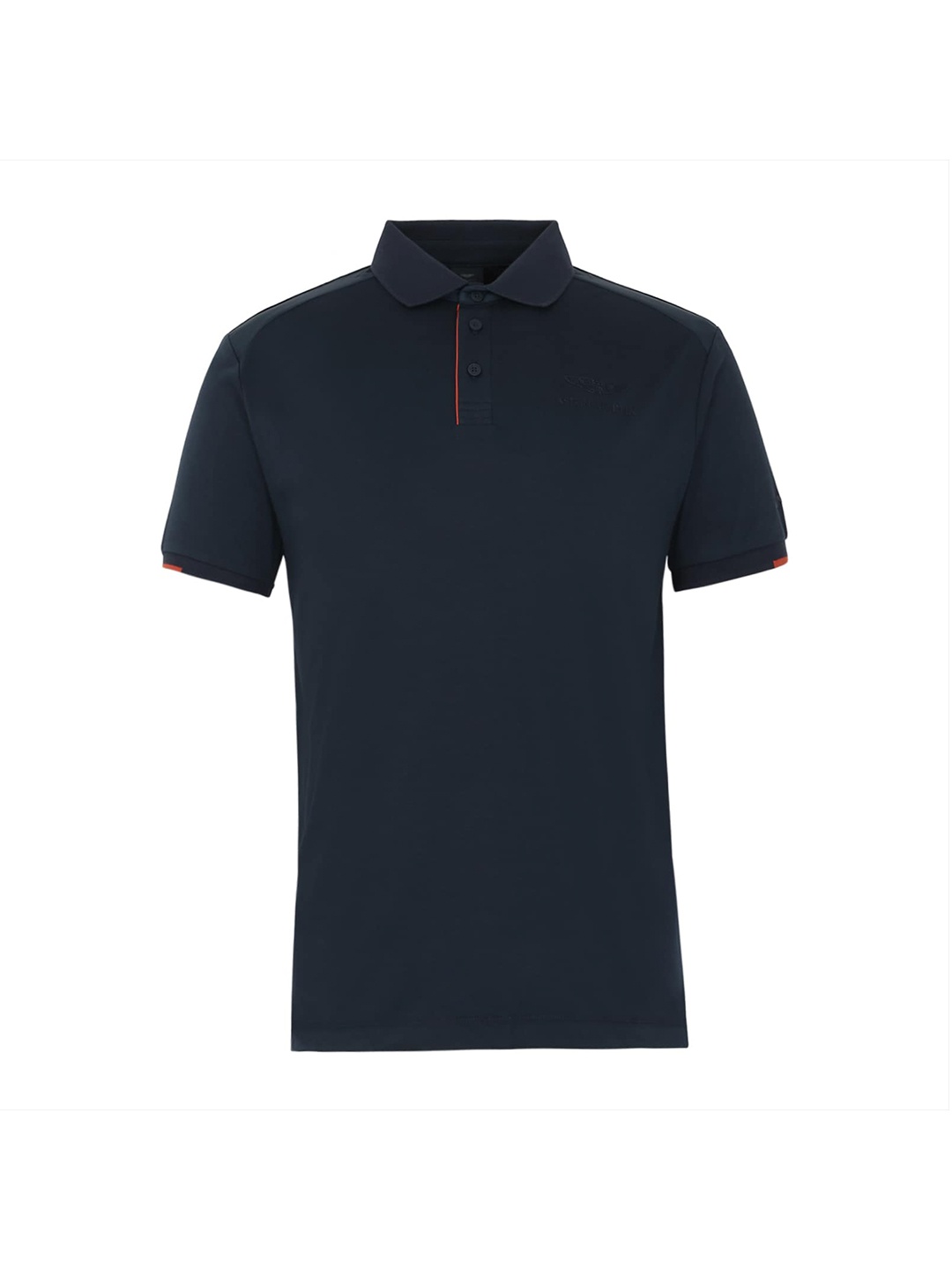

HACKETT LONDON Men Navy Blue Solid Polo Collar T-shirt