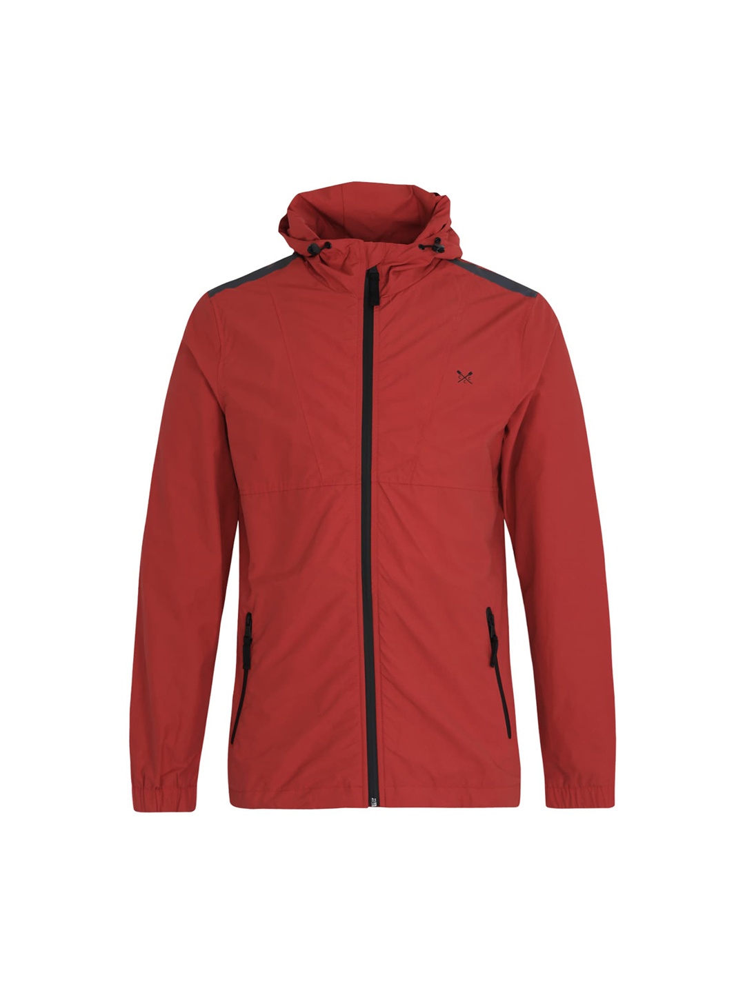 

Crew Clothing Men Red Windcheater Parka Jacket