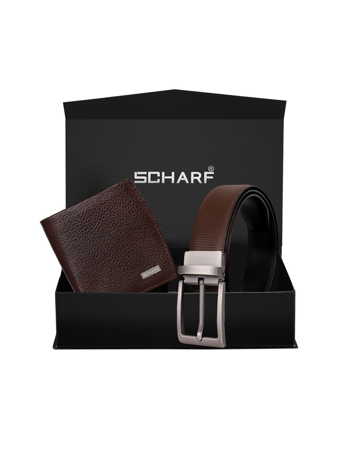 

SCHARF Men Brown Solid Genuine Leather Accessory Gift Set