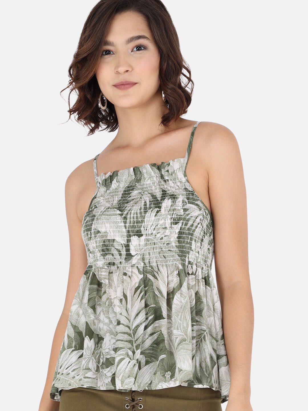 

Trend Arrest Green A-Line Top