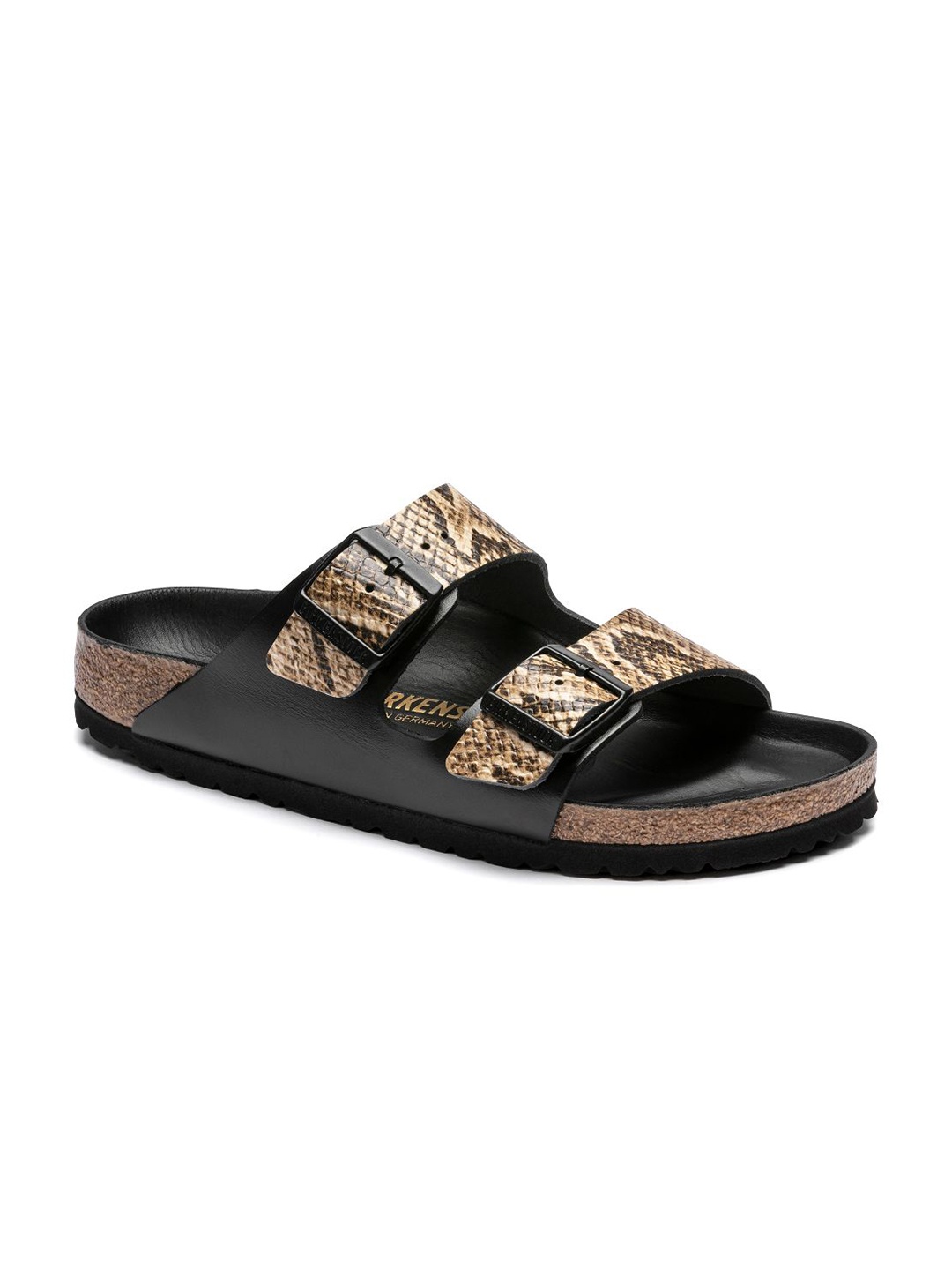 Birkenstock Women Arizona Black Narrow Width Slide Sandals