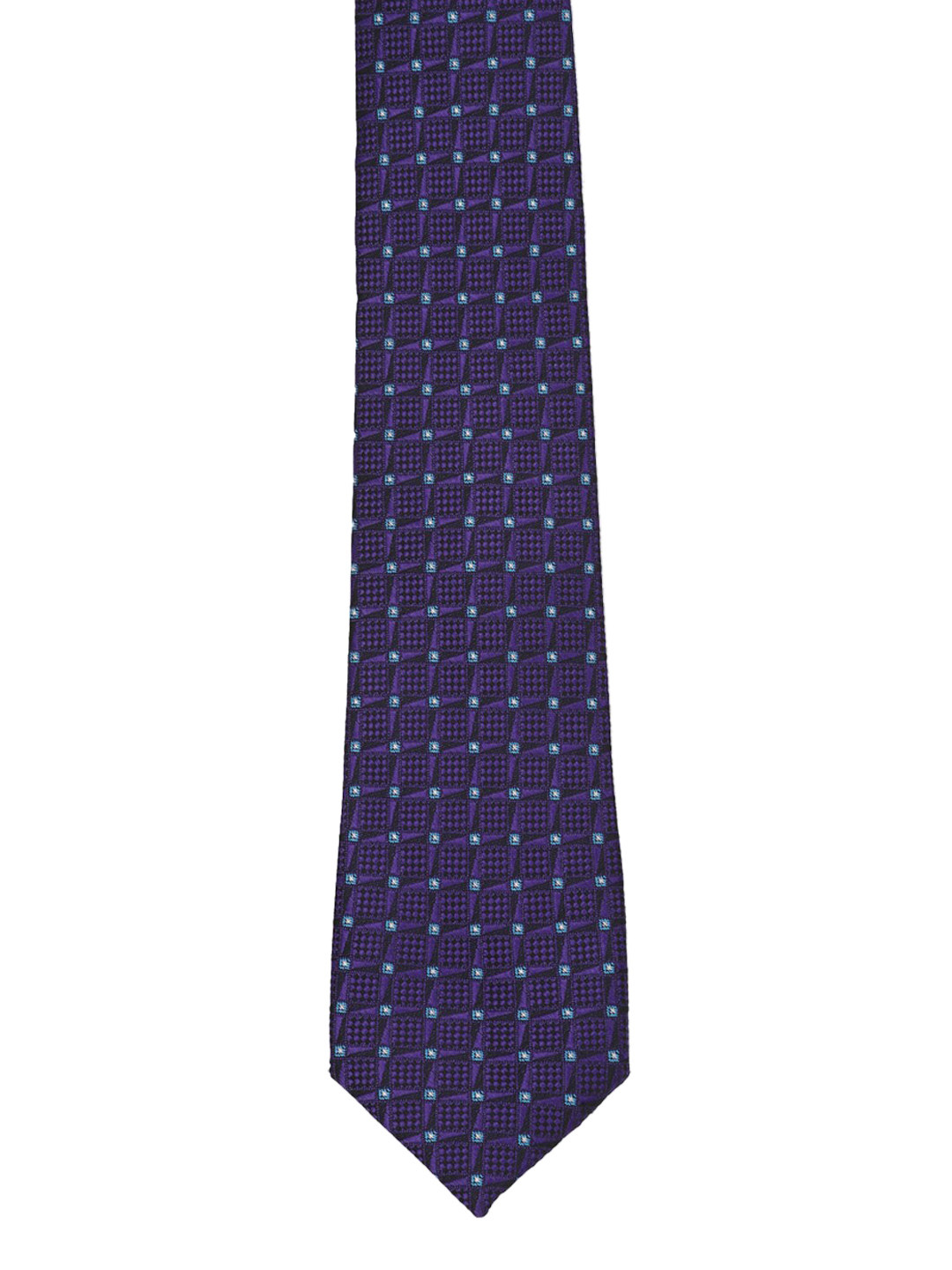 

Peter England Men Purple & White Tie & Pocket Square Gift Set