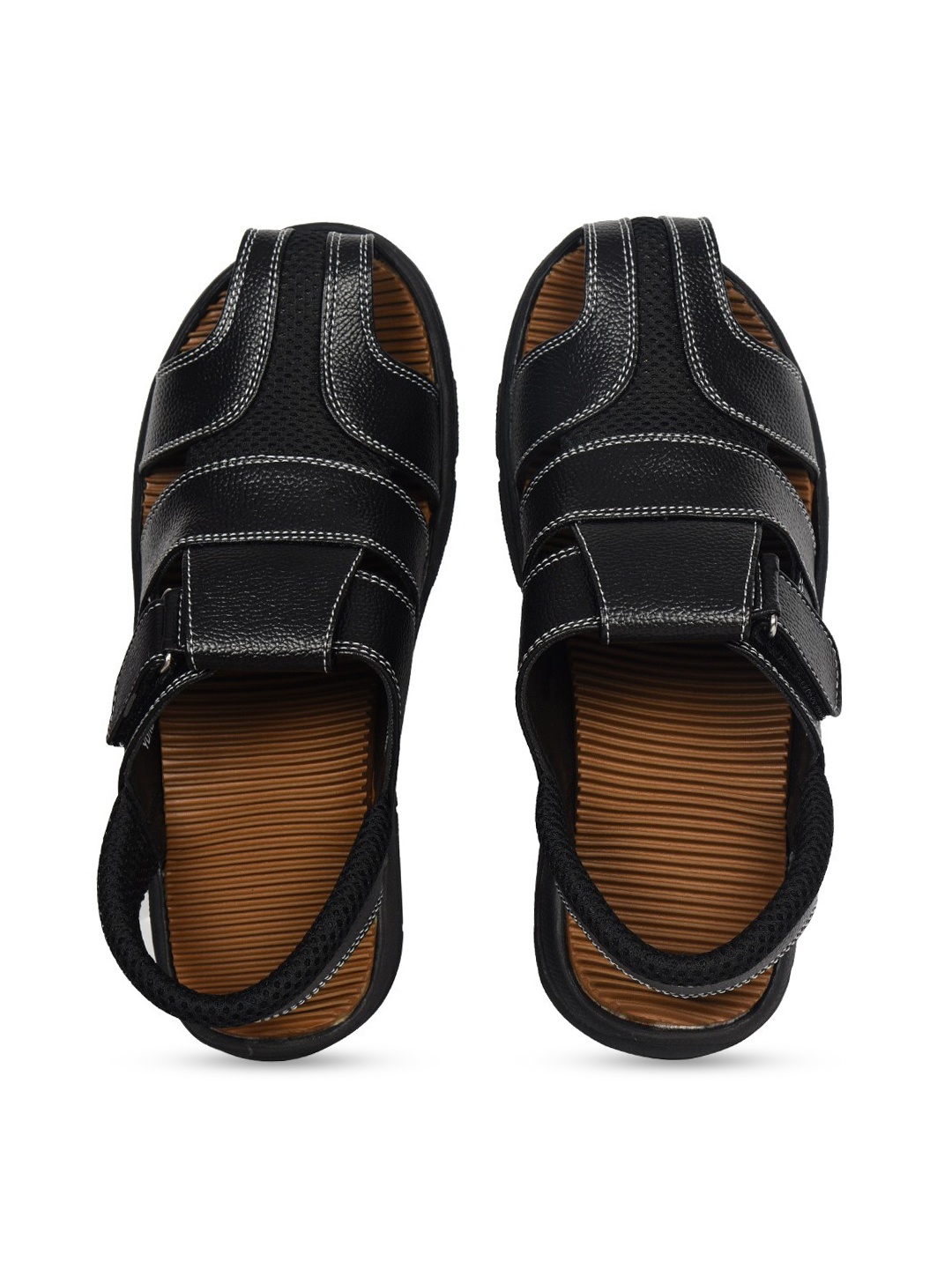 

Ajanta Men Black Fisherman Sandals