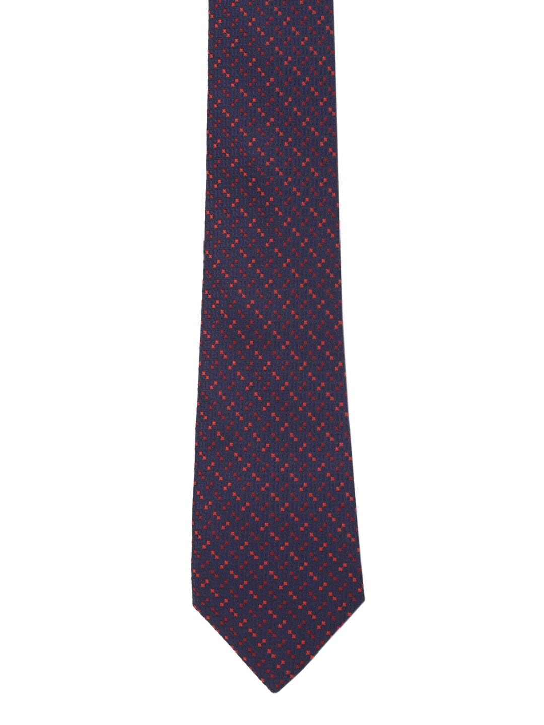 

Peter England Men Navy Blue & Red Woven-Design Accessory Gift Set