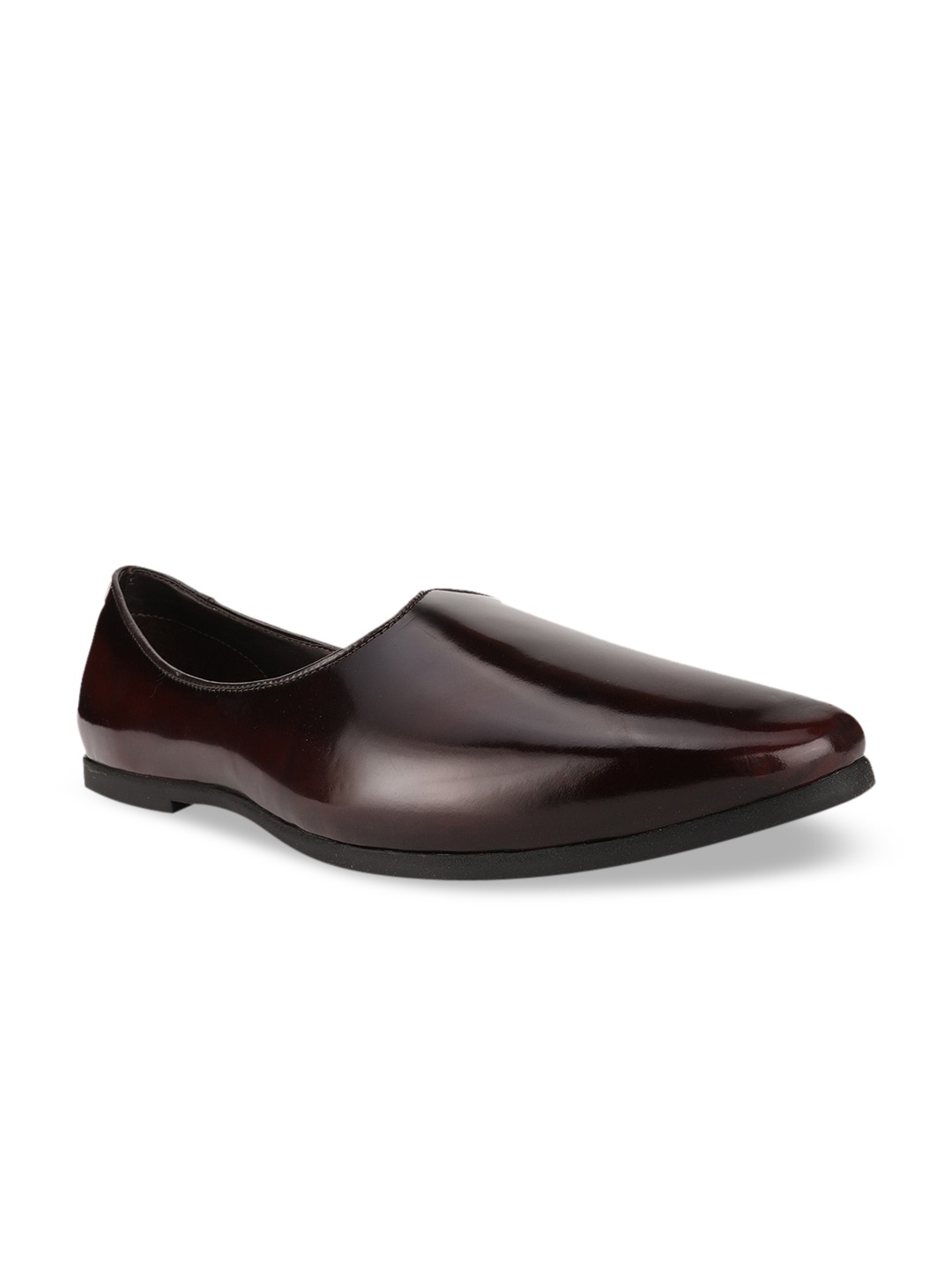 

Bata Men Maroon Leather Slip-On Sneakers