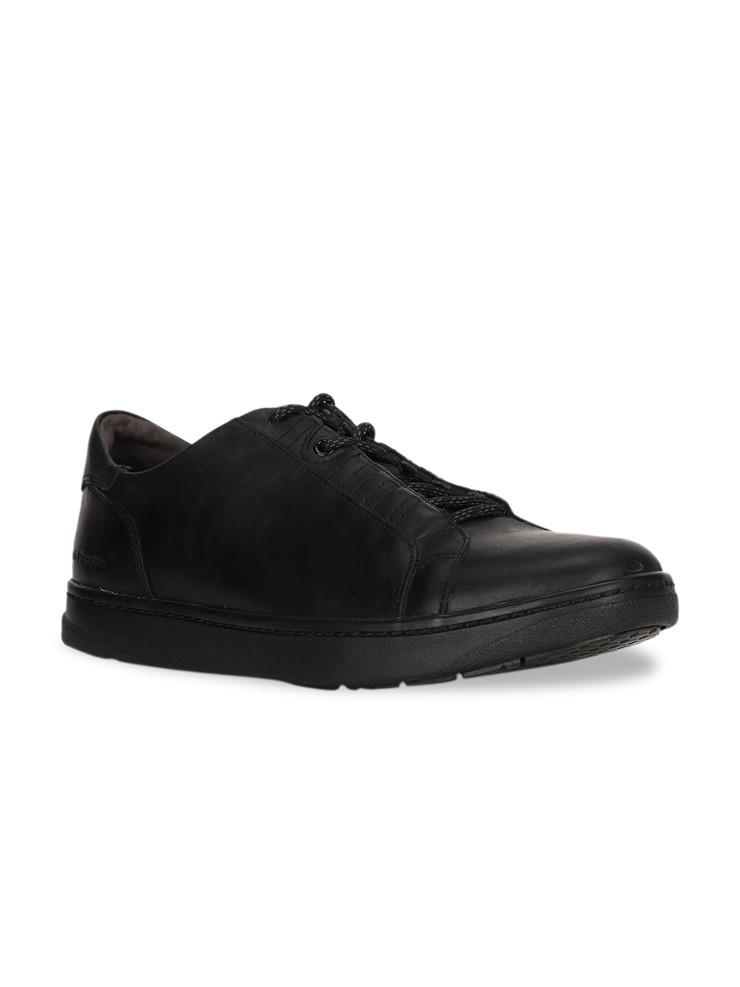 

Hush Puppies Men Black Perforations Leather Derbys
