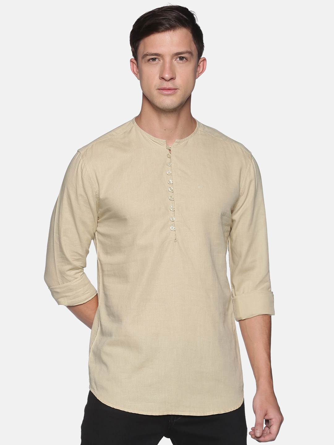 

SHOWOFF Men Beige Kurta