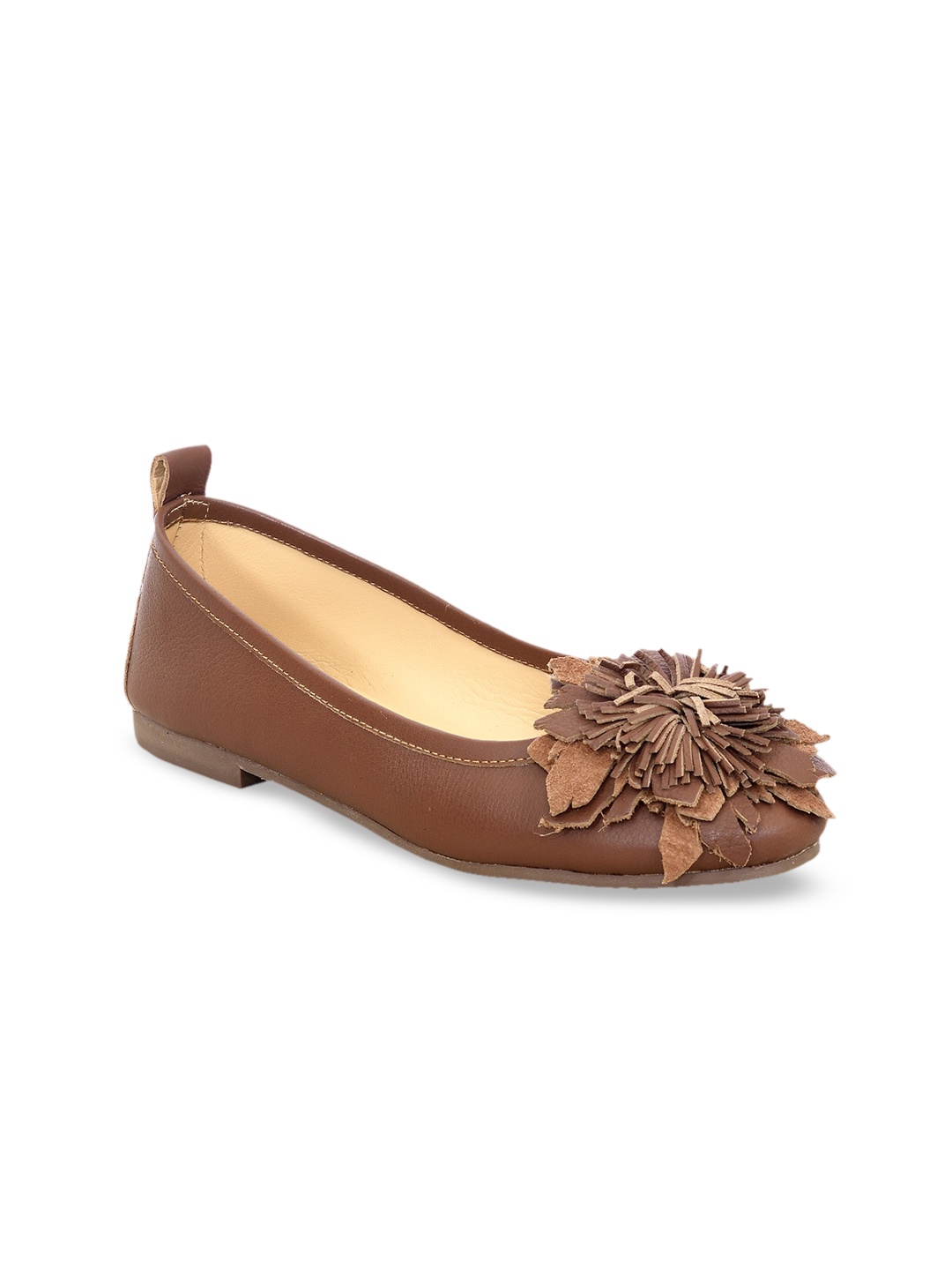 

Eske Women Brown Ballerinas Flats