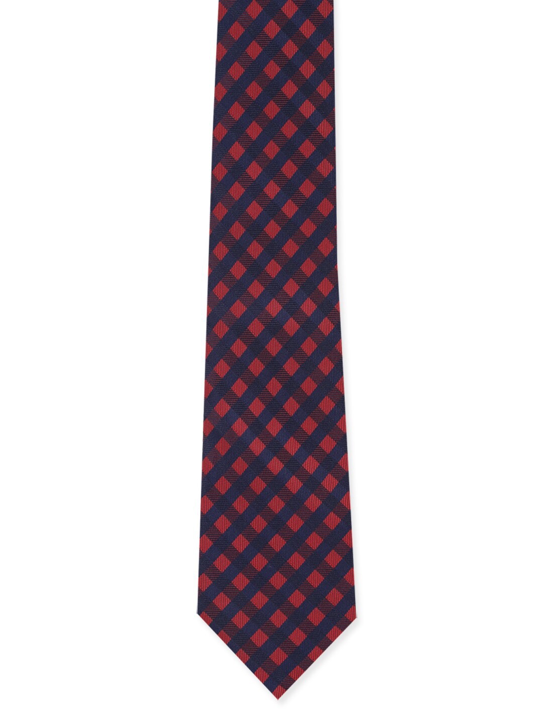 

Peter England Men Maroon & Black Checked Accessory Gift Set