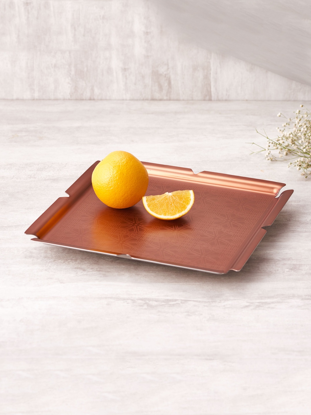

ARTTDINOX Rose Gold-Toned Stainless Steel Aladin Tray