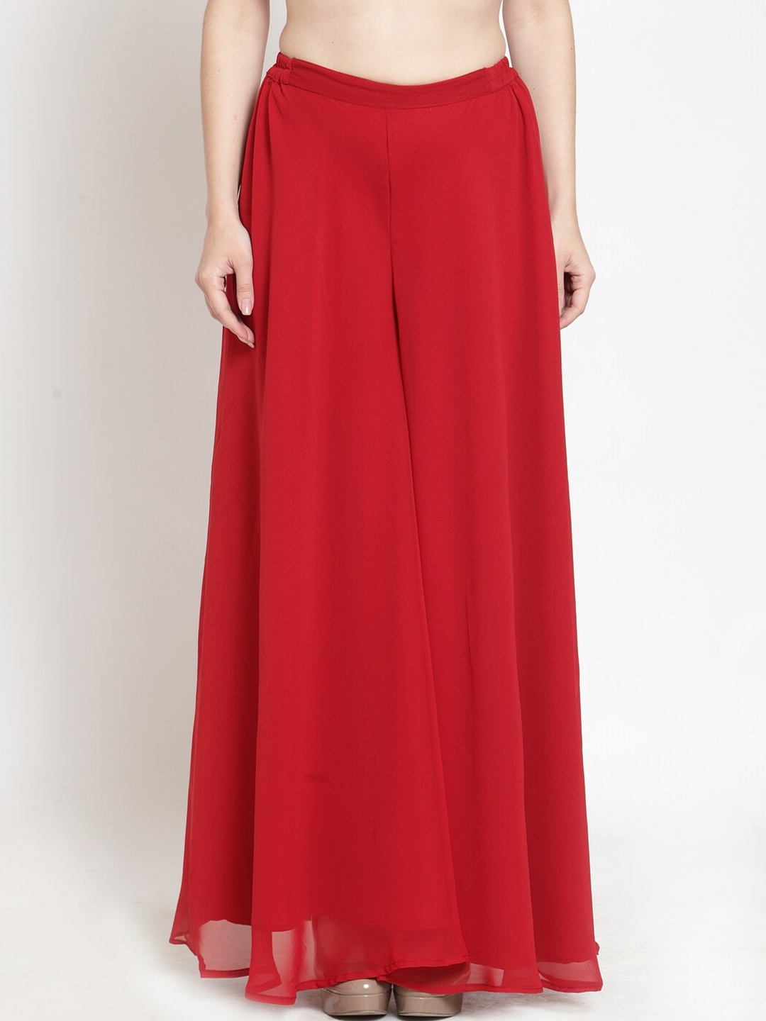 

Just Wow Women Maroon Flared Palazzos