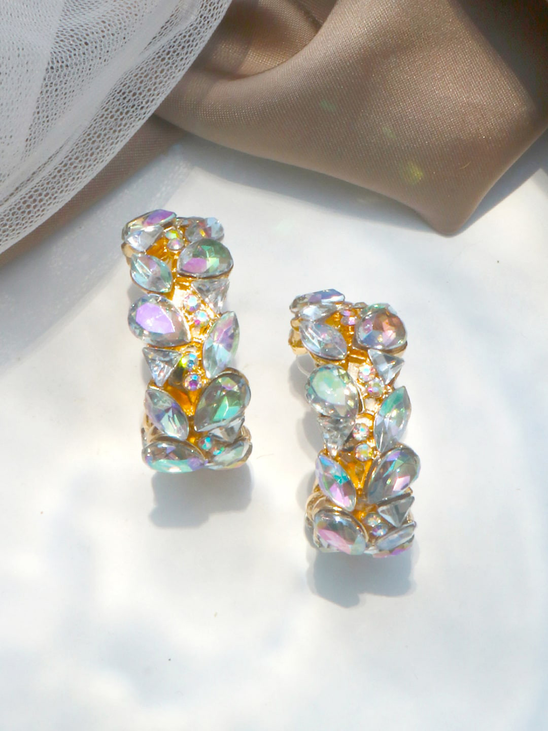 

JOKER & WITCH Multi Contemporary Half Hoop Earrings