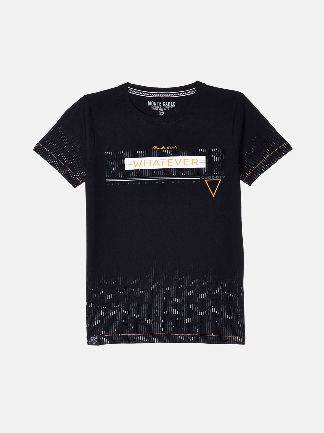 

Monte Carlo Boys Black Printed T-shirt