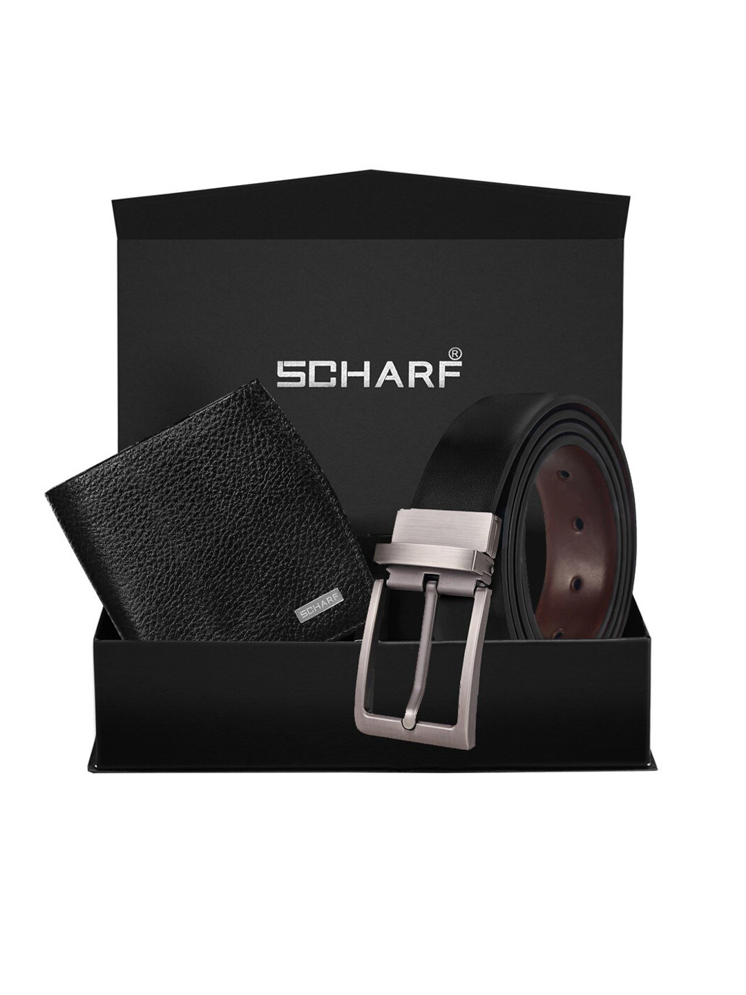 

SCHARF Men Black Solid Accessory Gift Set