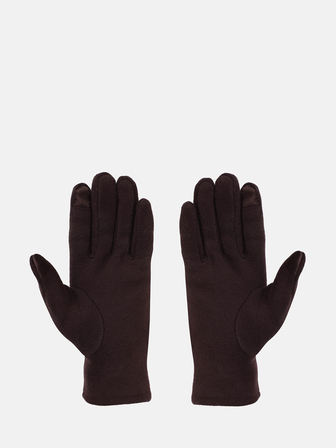 

FabSeasons Women Brown Solid Acrylic Winter Gloves