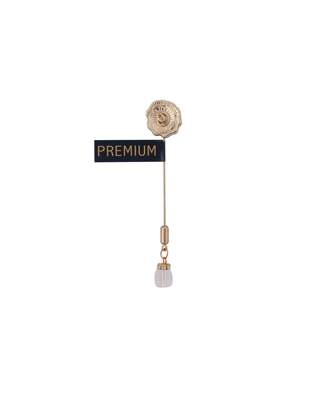 

PELUCHE Unisex Gold-Toned Floral Lapel Pin