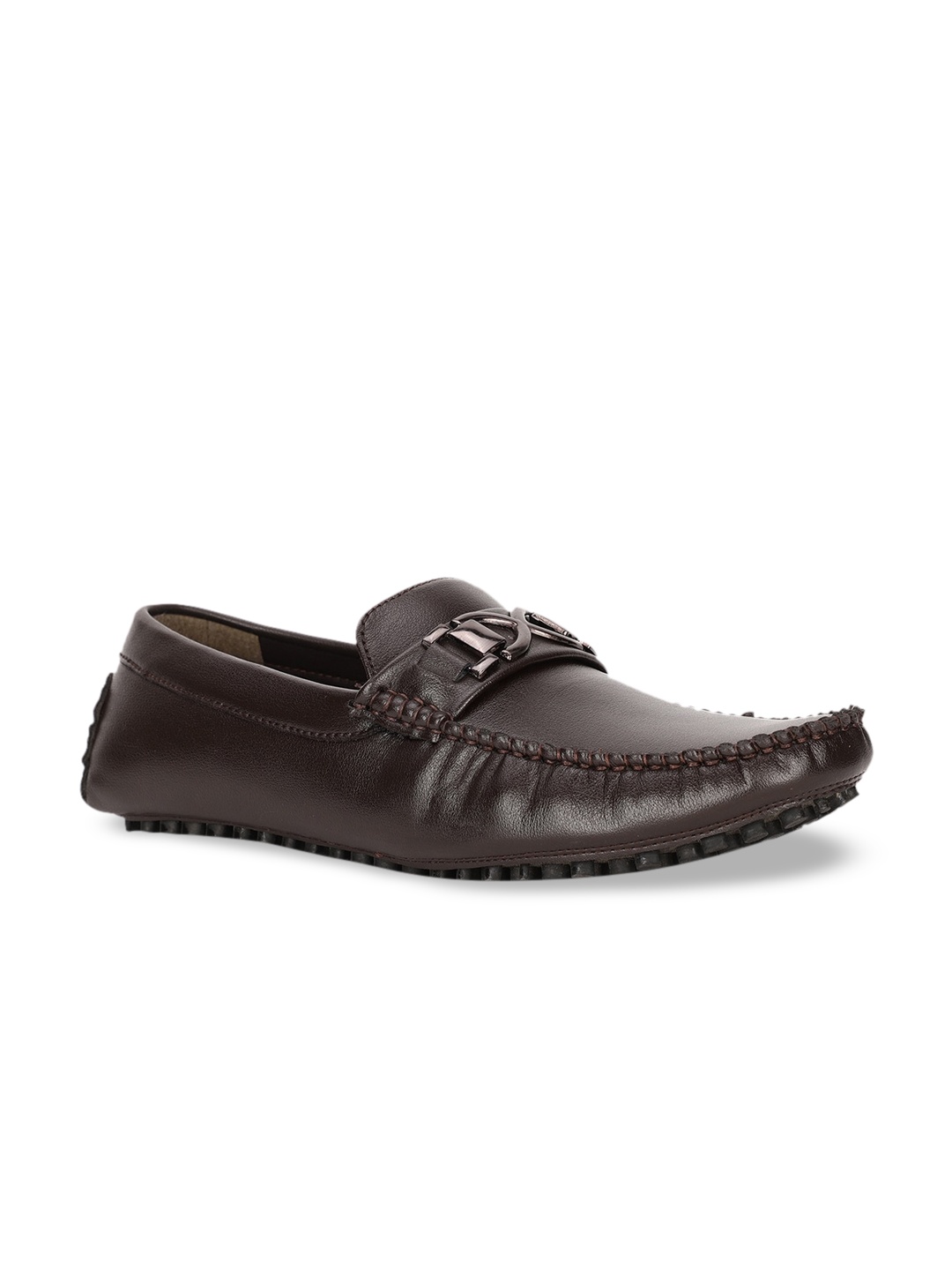 

Bruno Manetti Men Brown Textured Loafers