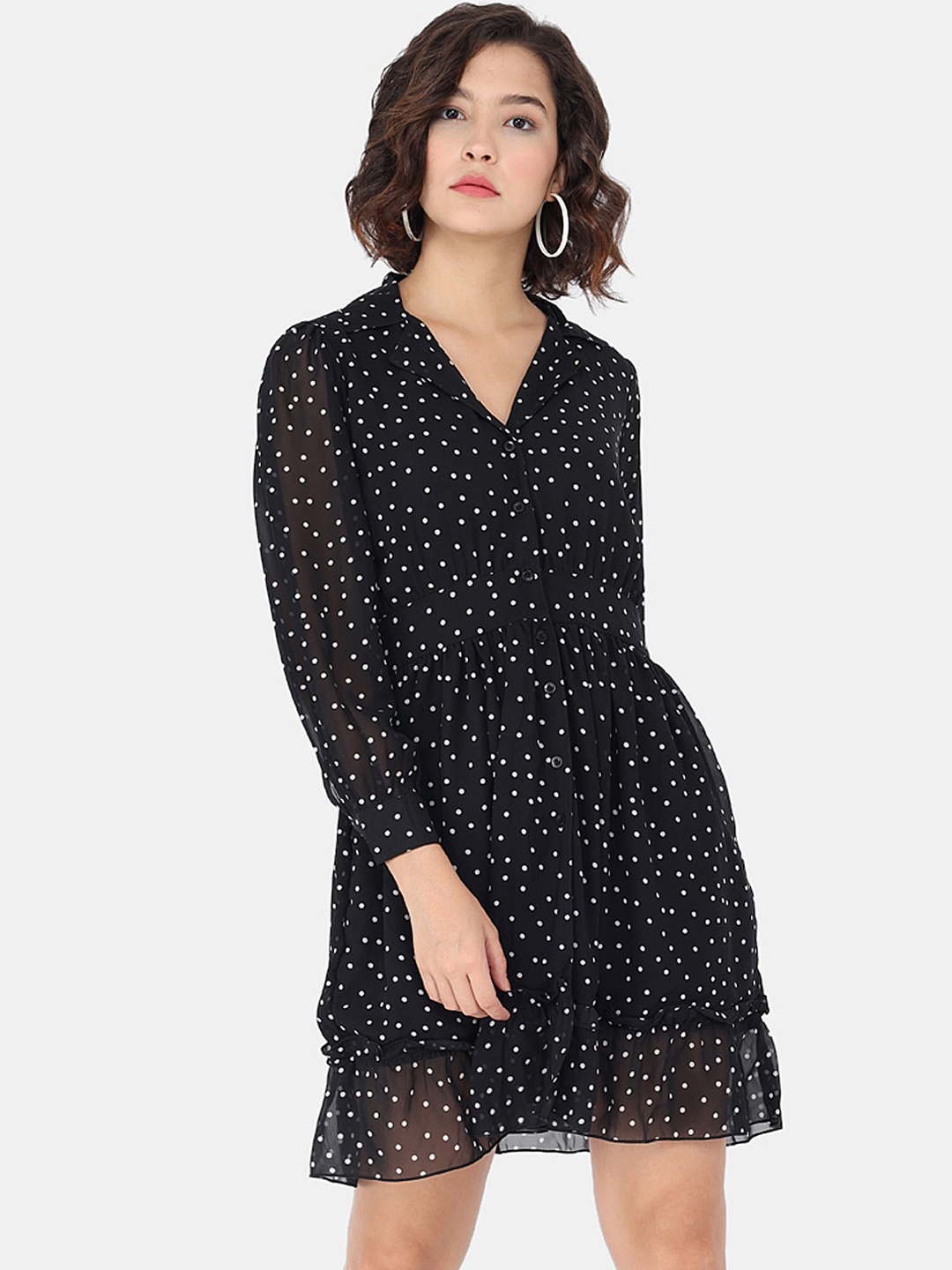 

Trend Arrest Black Crepe Dress