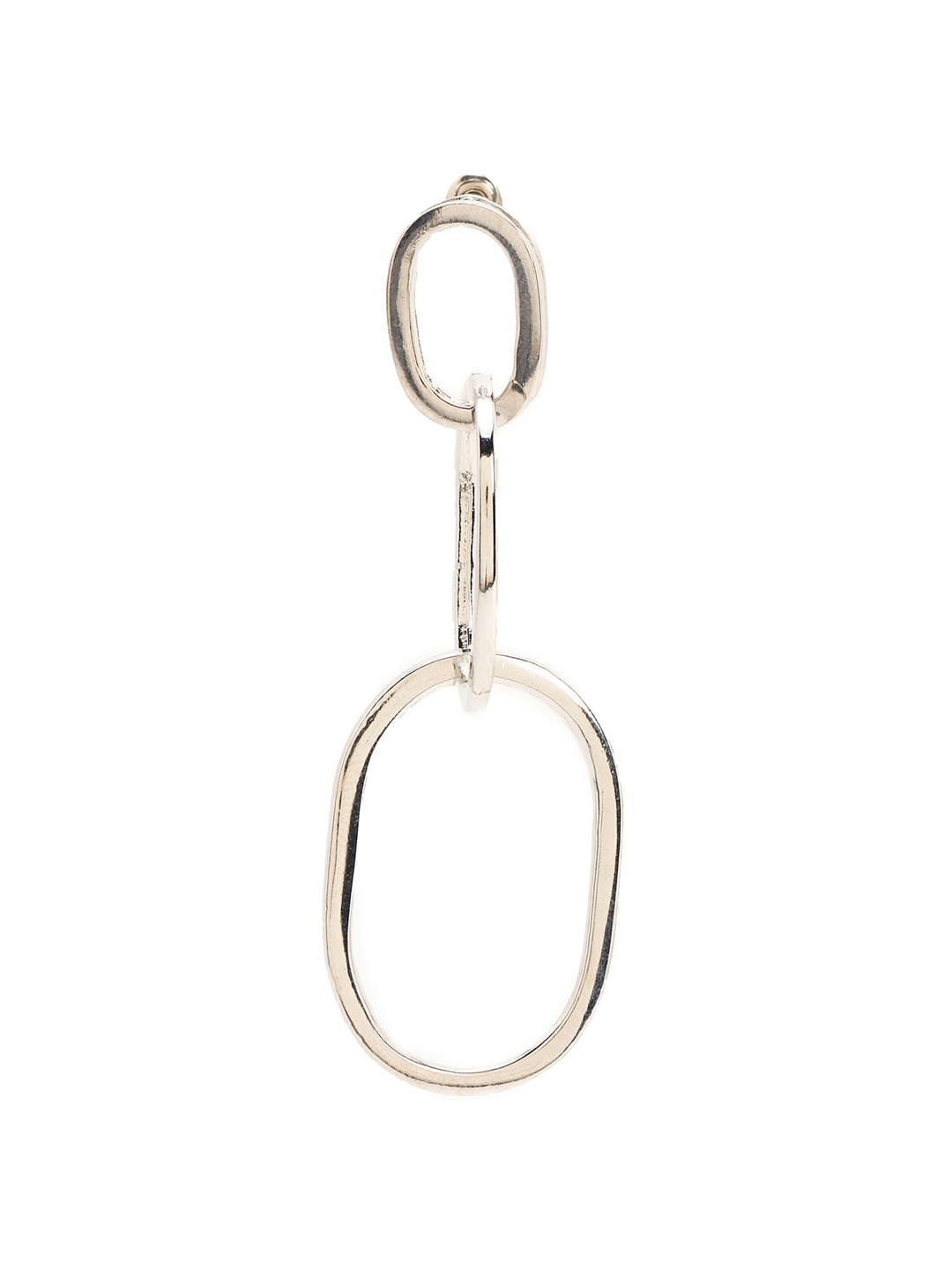 FOREVER 21 Silver-Toned Contemporary Drop Earrings