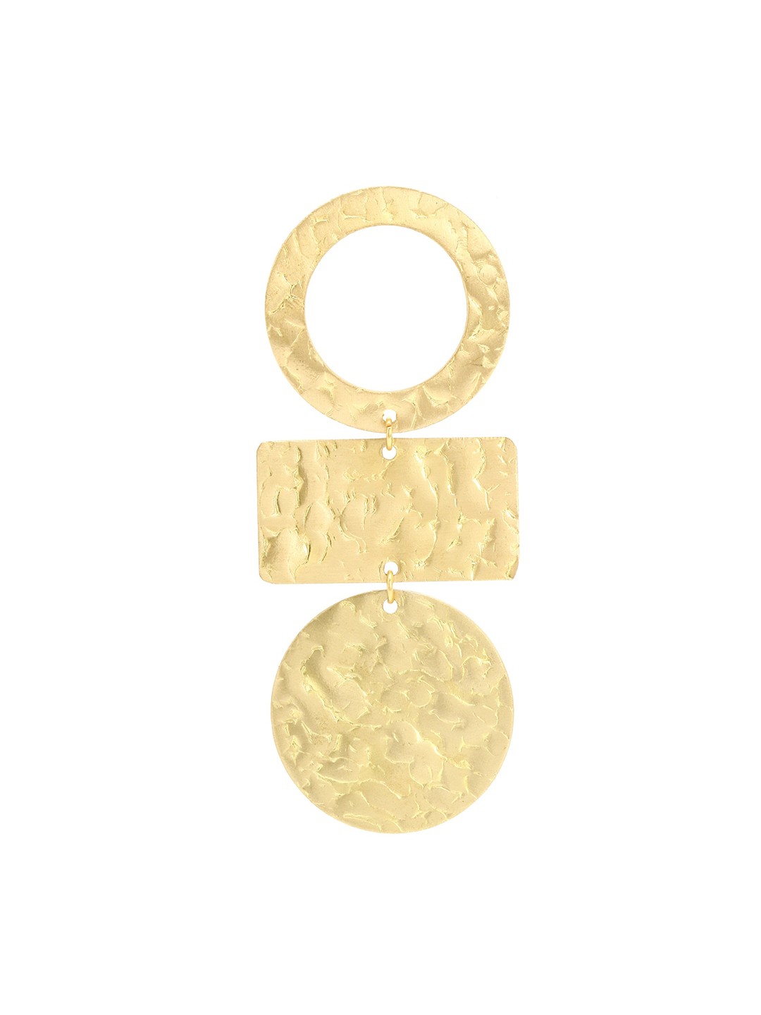 

FOREVER 21 Women Gold-Toned Geometric Drop Earrings