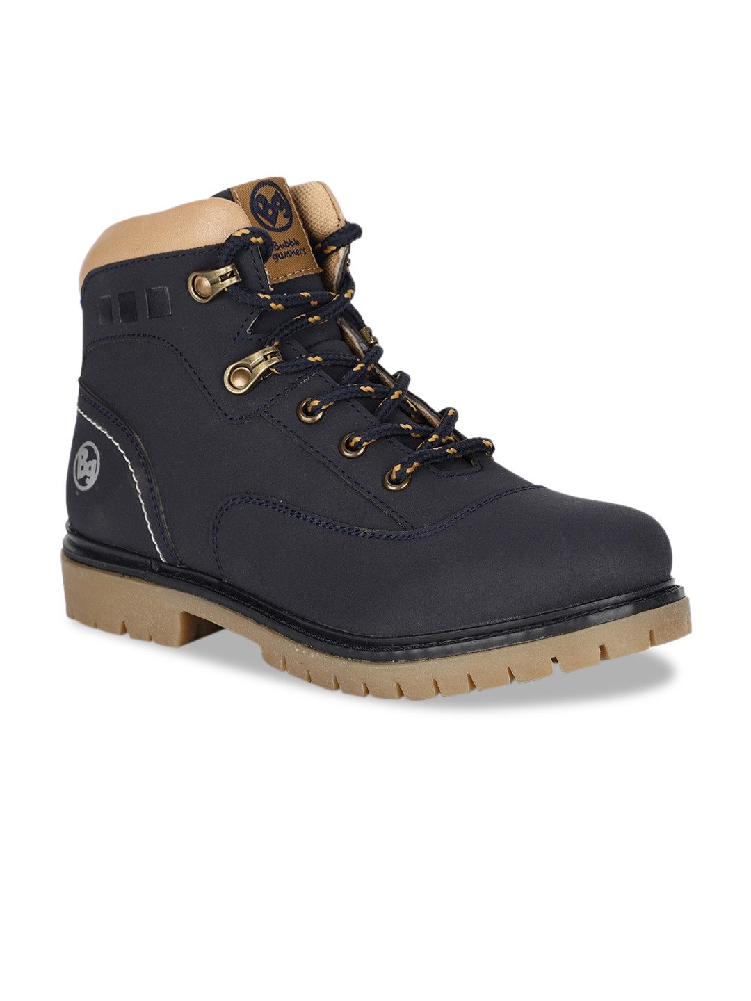 

Bubblegummers Boys Navy Blue PU Flat Boots