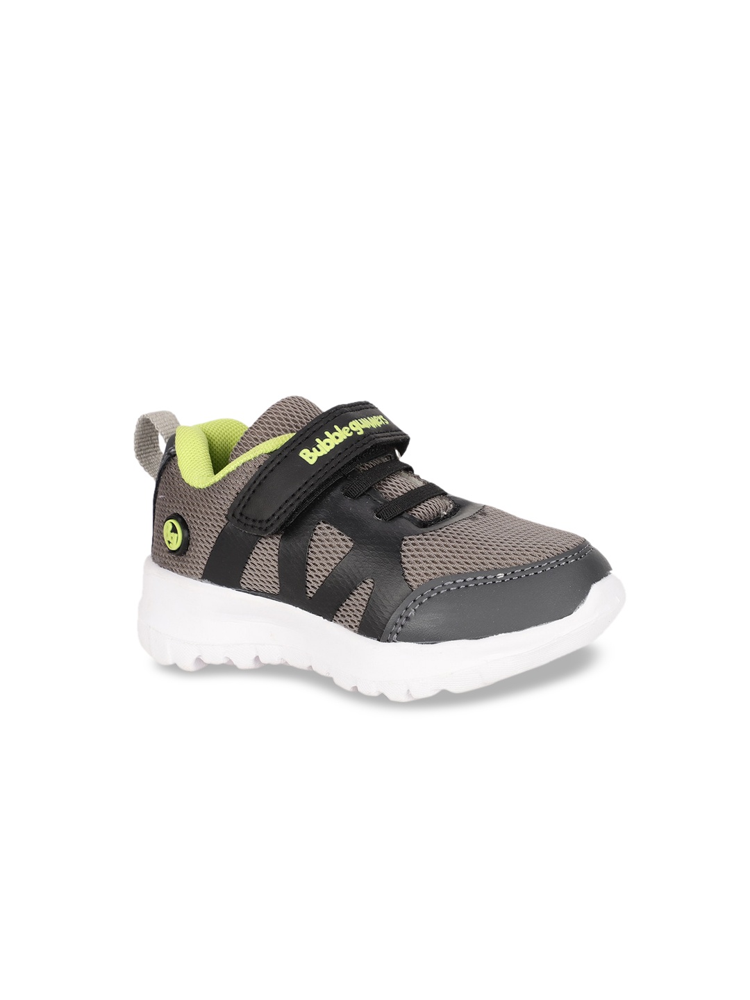 

Bubblegummers Boys Grey Colourblocked PU Sneakers