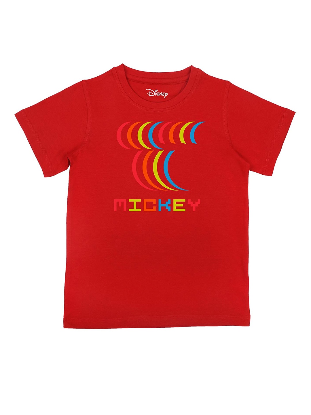 

Disney by Wear Your Mind Boys Red Mickey Mouse Family Printed T-shirt