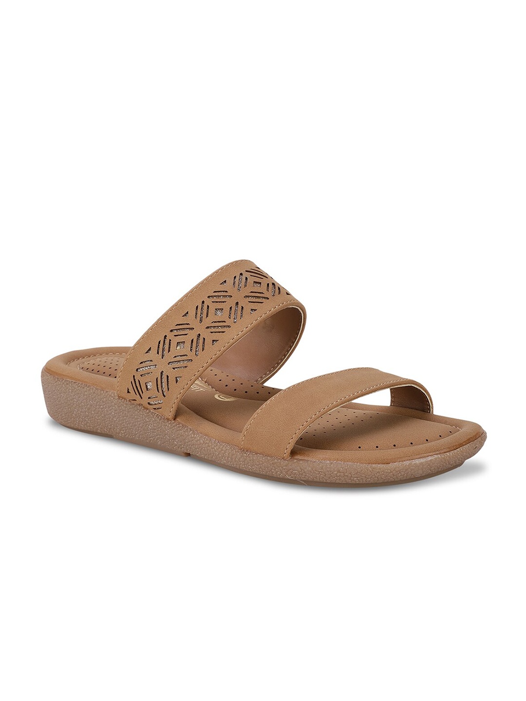 Bata comfit Women Beige Open Toe Flats