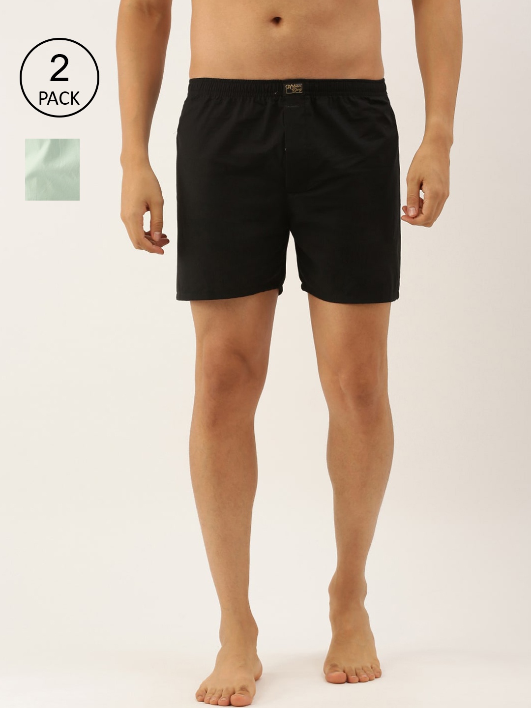

Urban Dog Men Pack Of 2 Assorted Pure Cotton Boxers