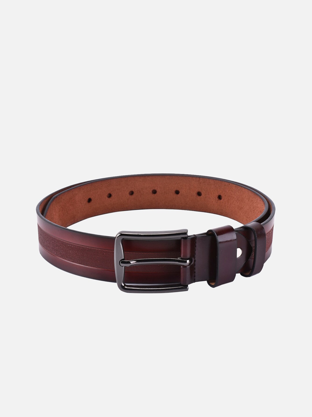 

BuckleUp Men Brown Textured Belt
