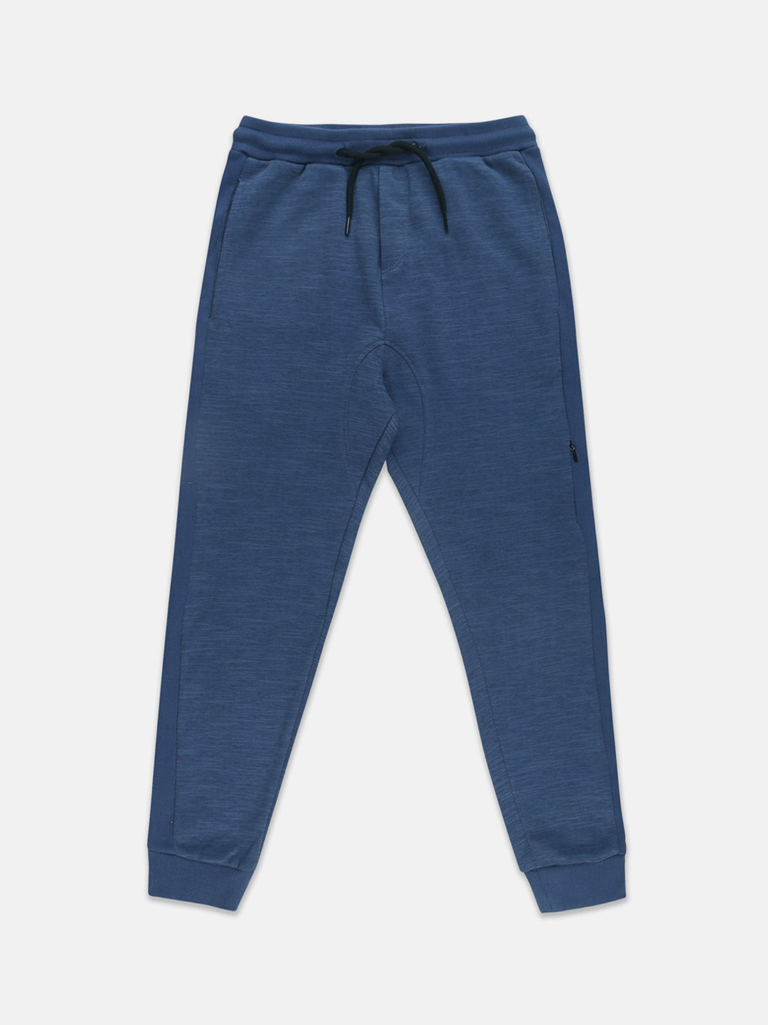 

Instafab Boys Blue Solid Pure Cotton Straight-Fit Joggers