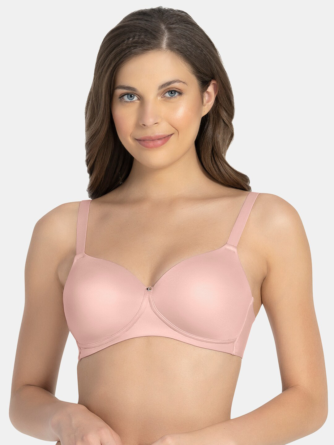 

Amante Solid Padded Wirefree Cloudsoft T-Shirt Bra - BRA77401, Pink