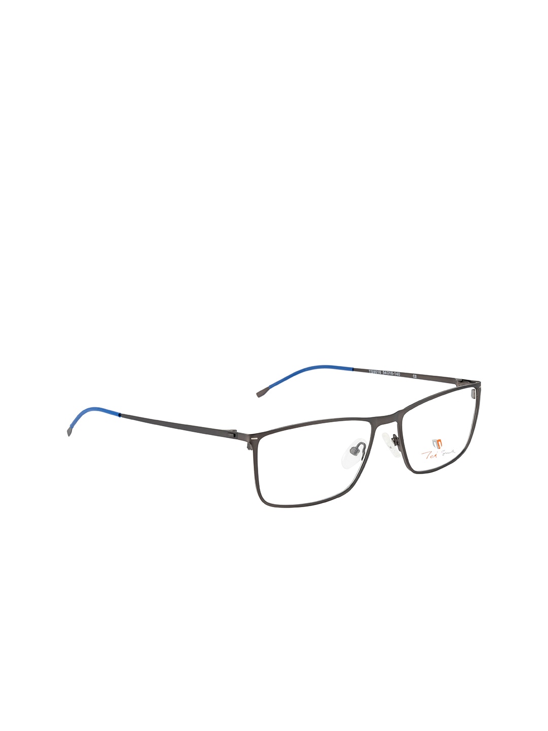 

Ted Smith Unisex Grey & Blue Full Rim Rectangle Frames