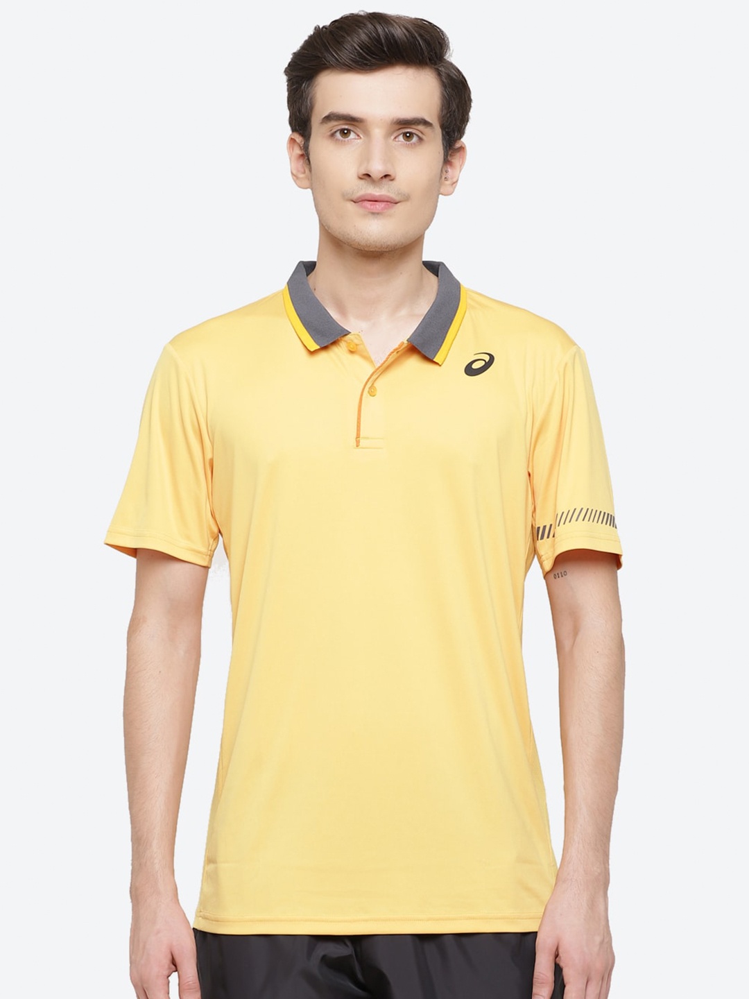 

ASICS Men Court M Polo Tennis T-shirt, Yellow