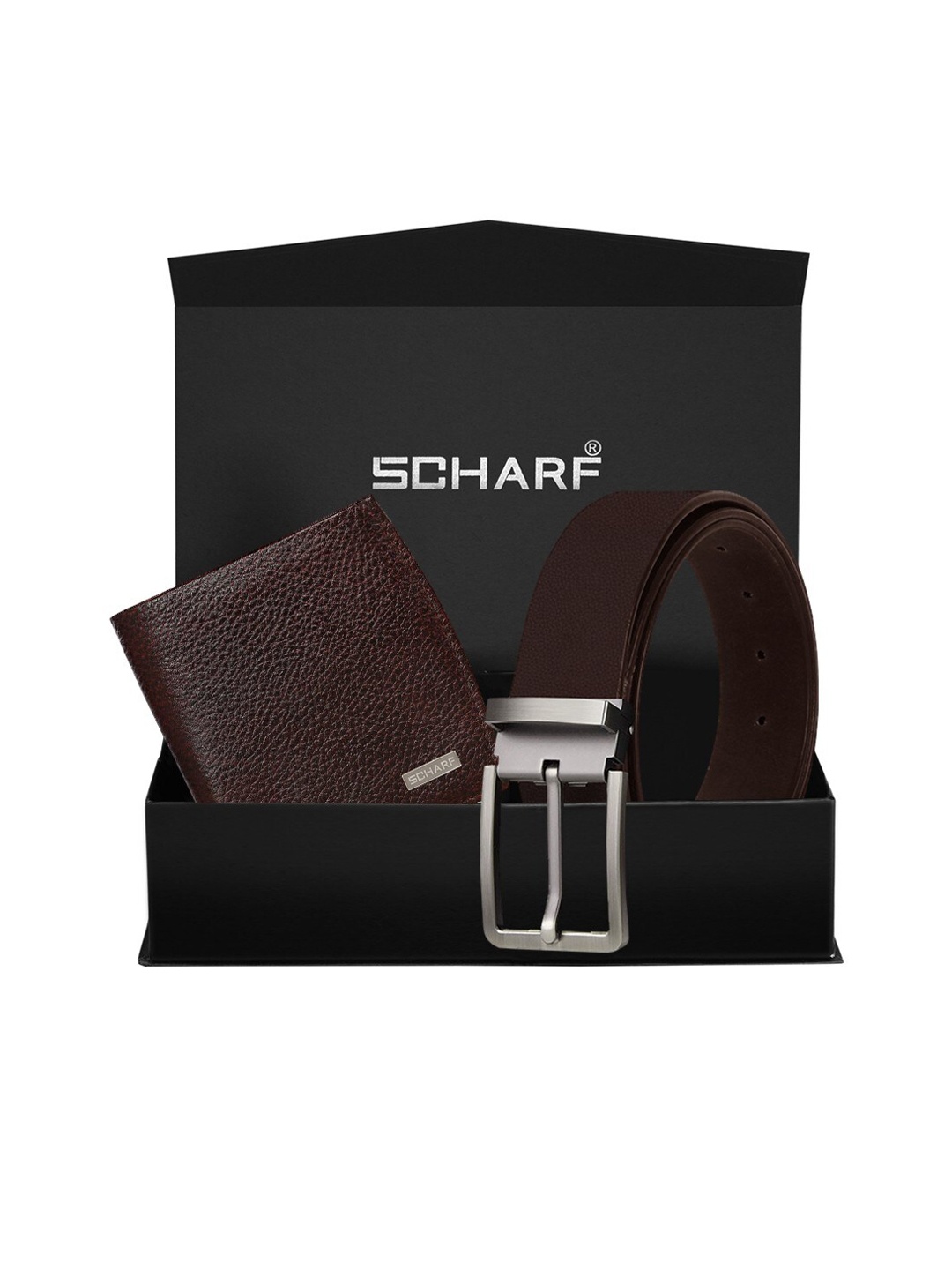 

SCHARF Men Brown Solid Leather Accessory Gift Set