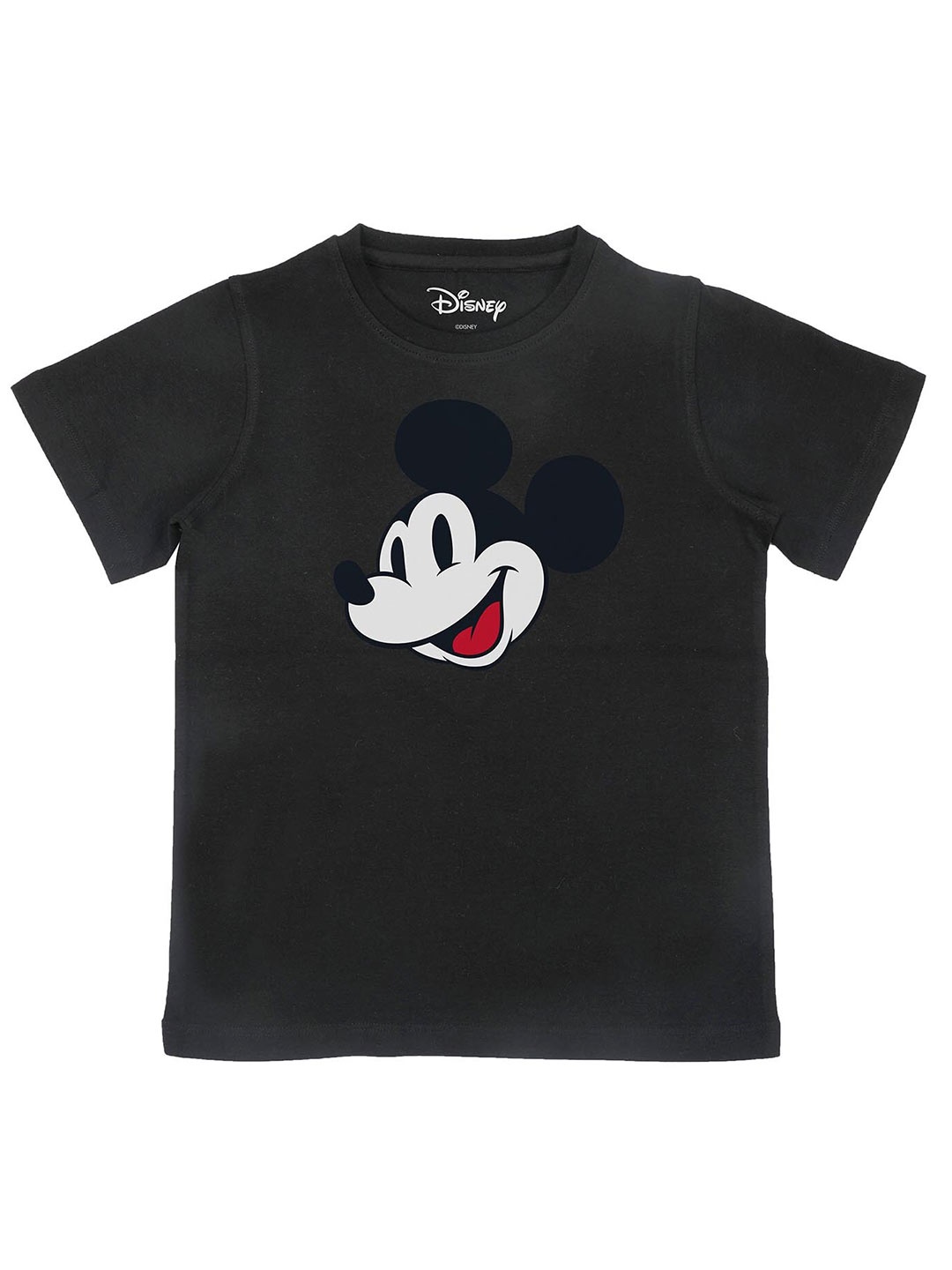 

Disney by Wear Your Mind Boys Black Mickey Mouse Printed T-shirt