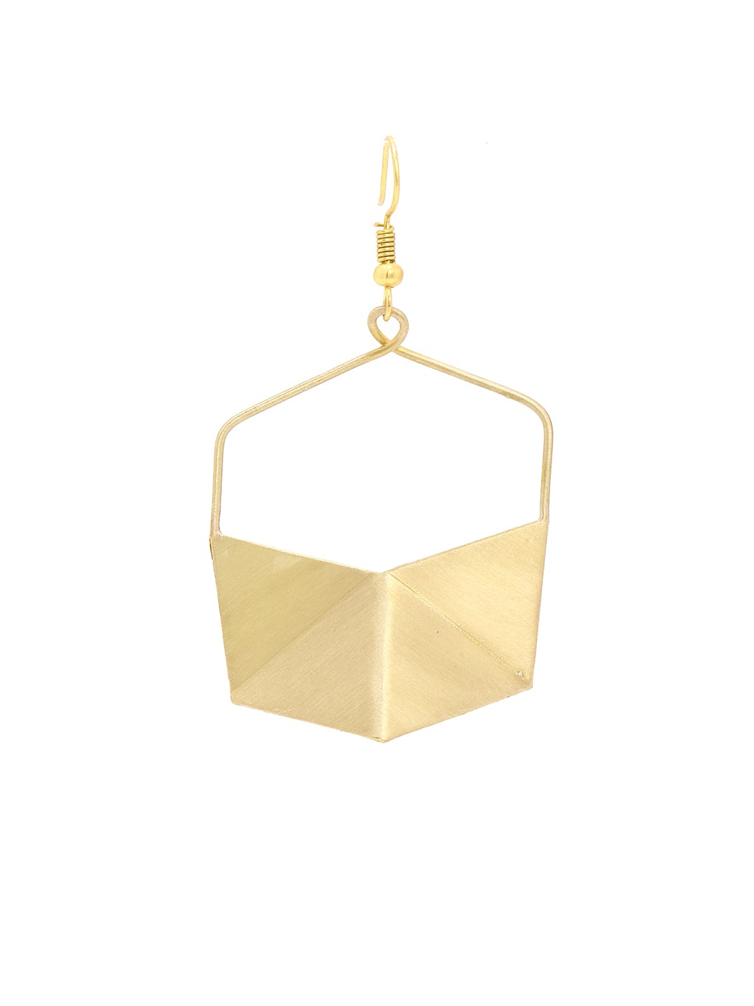 

FOREVER 21 Gold-Toned Handcrafted Contemporary Drop Earrings