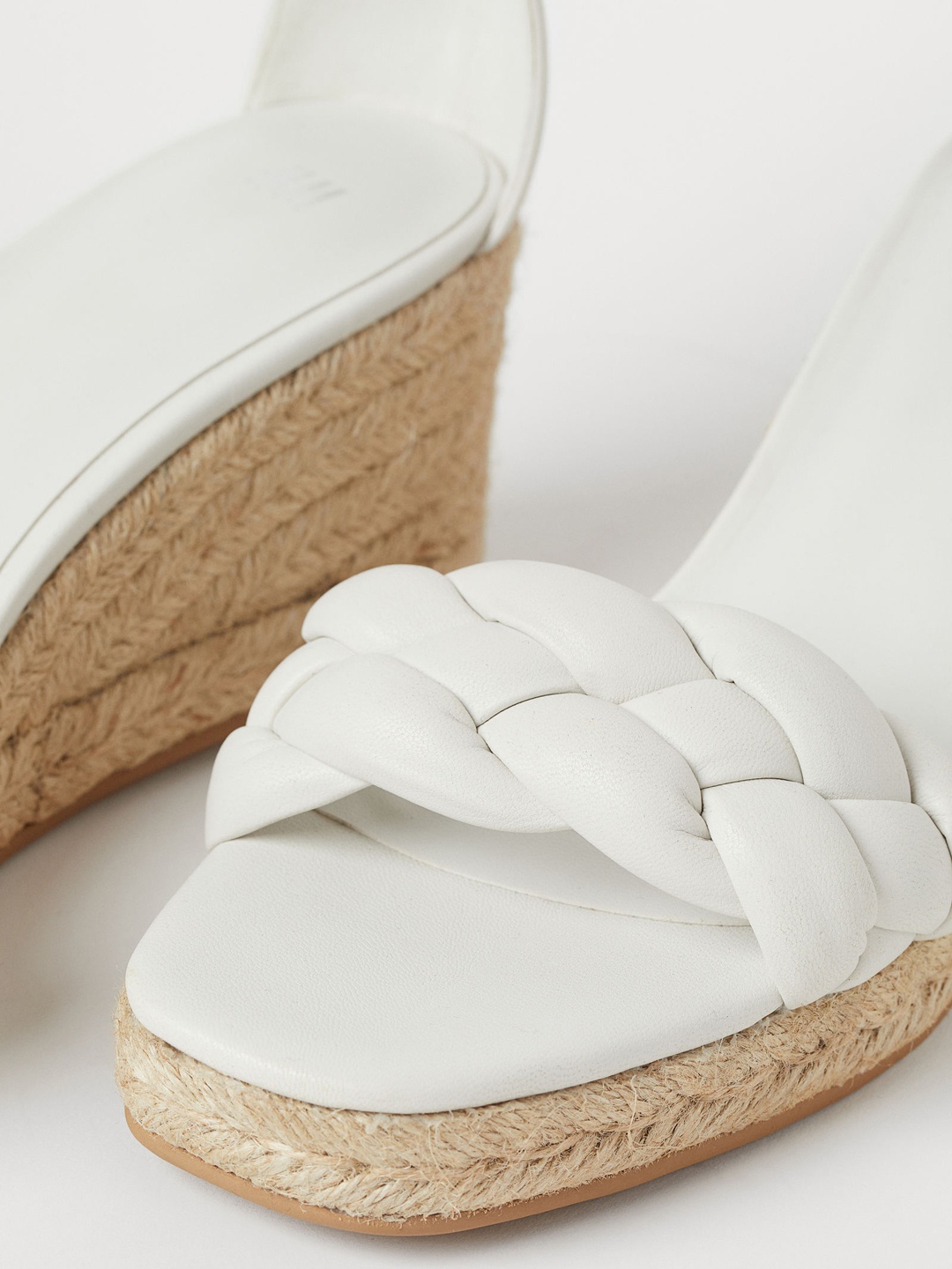 

H&M Women White Espadrilles Wedge Heels