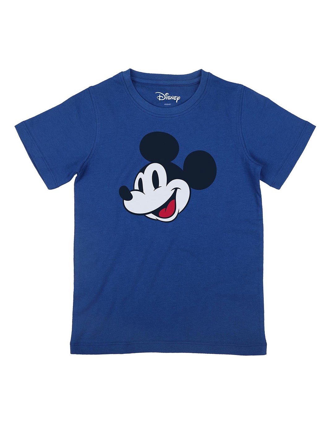 

Disney by Wear Your Mind Boys Blue Mickey Mouse Printed Cotton Pure Cotton T-shirt