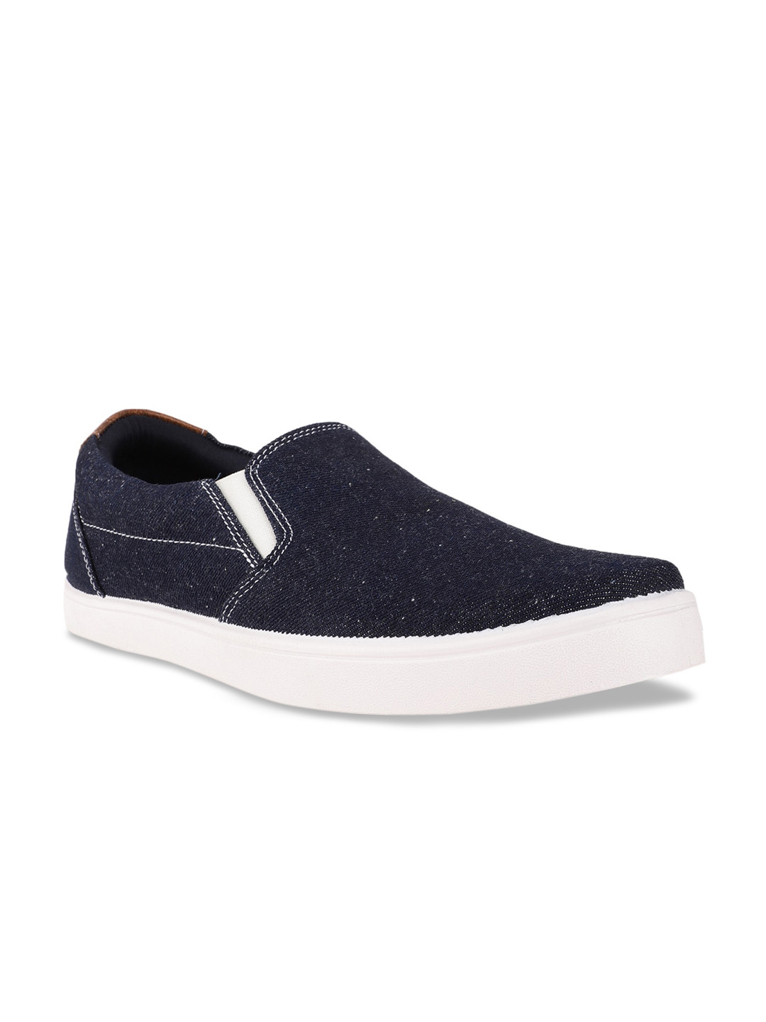 

Bata Men Black Slip-On Sneakers