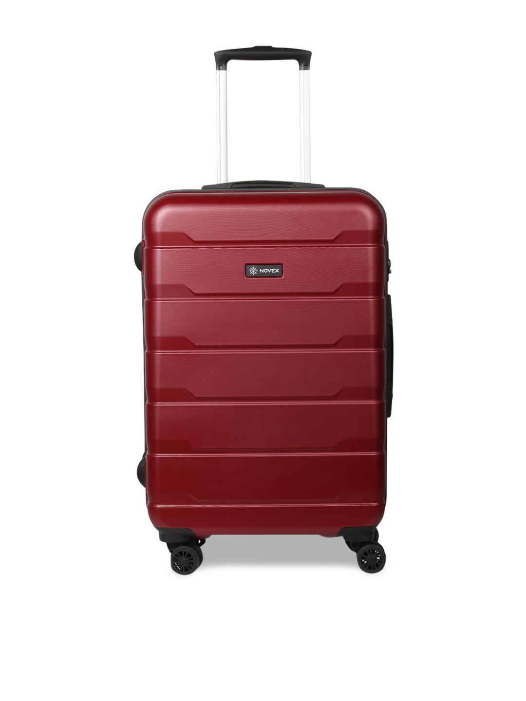 

NOVEX Unisex Maroon Textured Hard-Sided Cabin Trolley Suitcase