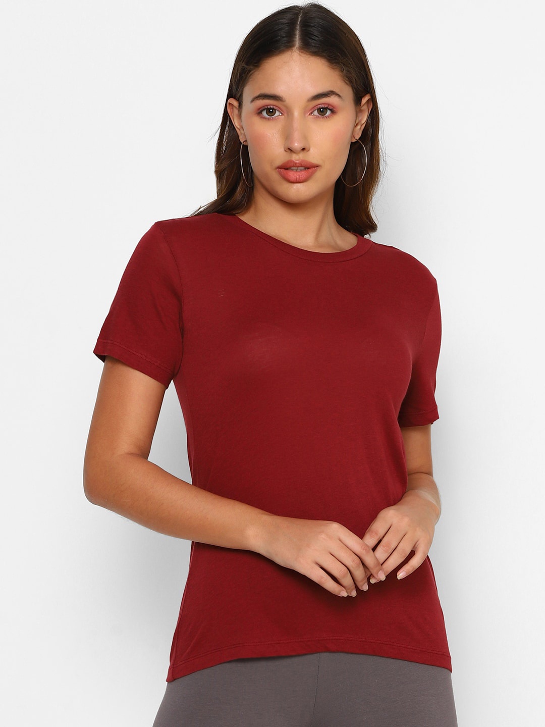 FOREVER 21 Women Brown Regular Top