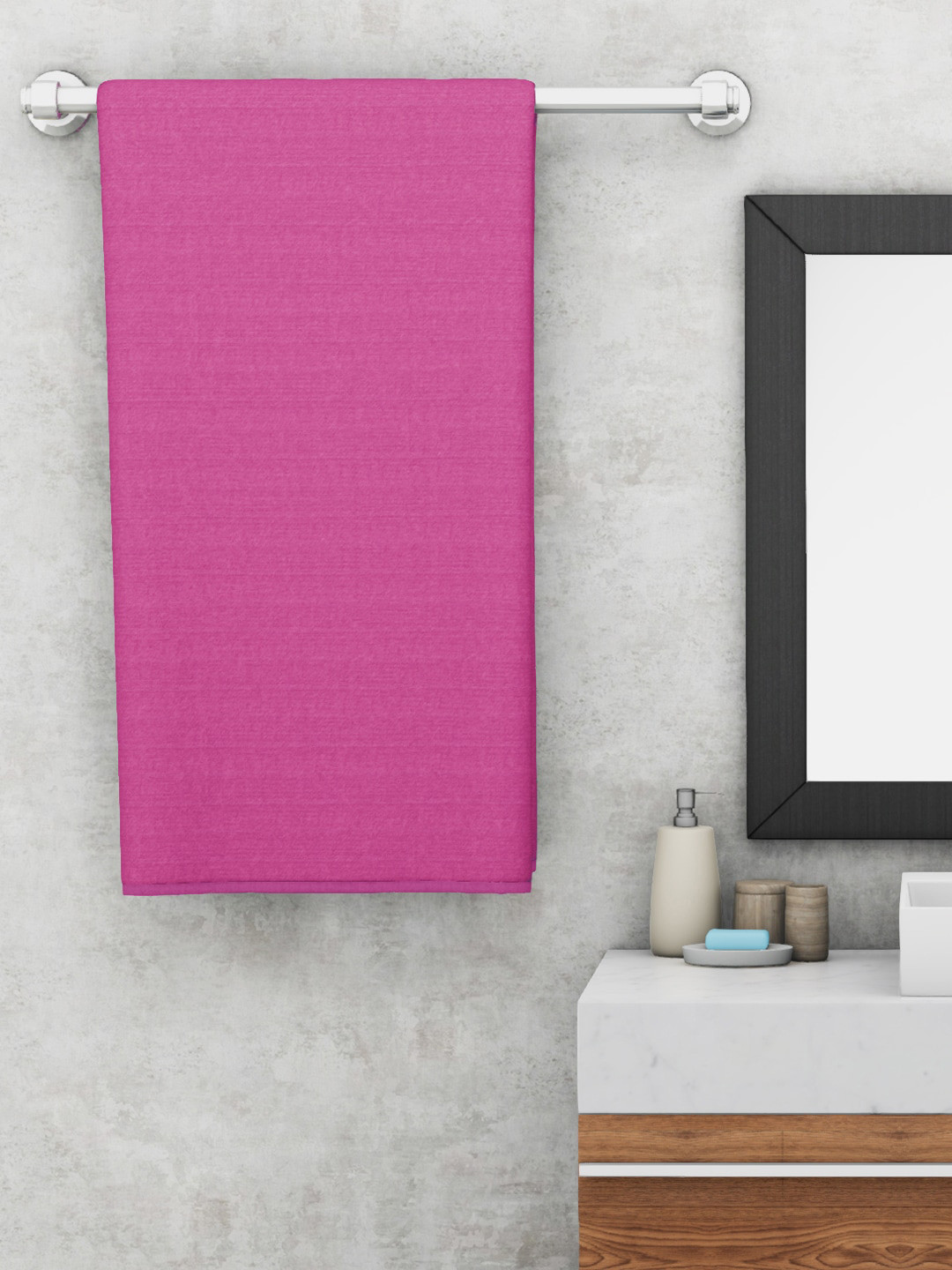 

KOPA Unisex Pink Solid 380 GSM Bath Towel