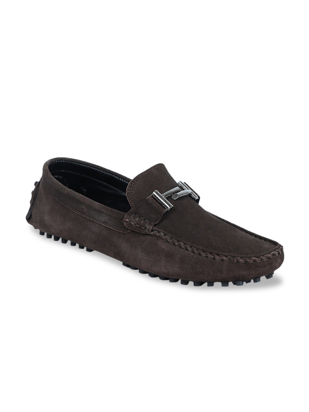 Provogue Men Brown Suede Driving Shoes