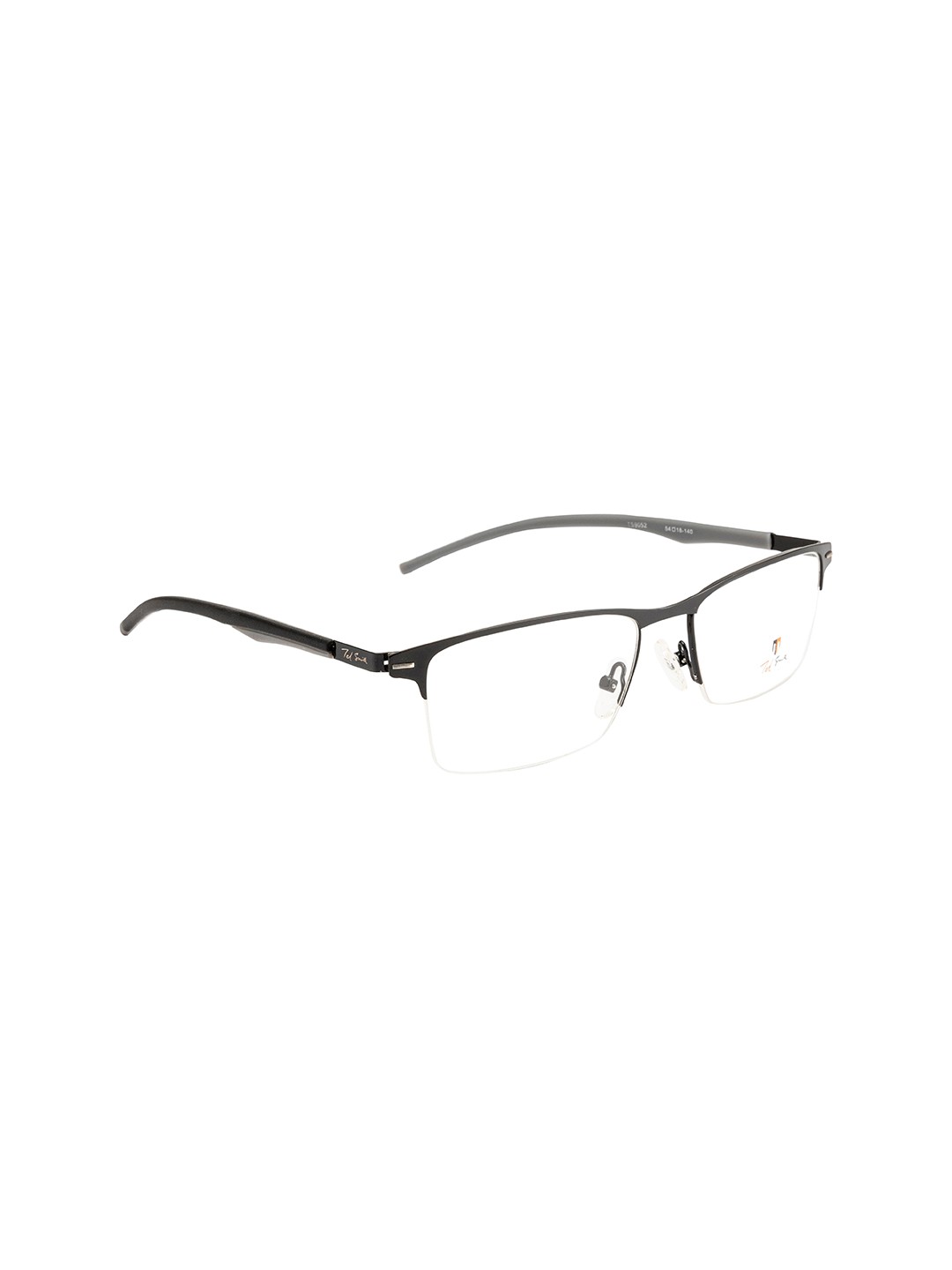 

Ted Smith Unisex Grey Half Rim Wayfarer Frames