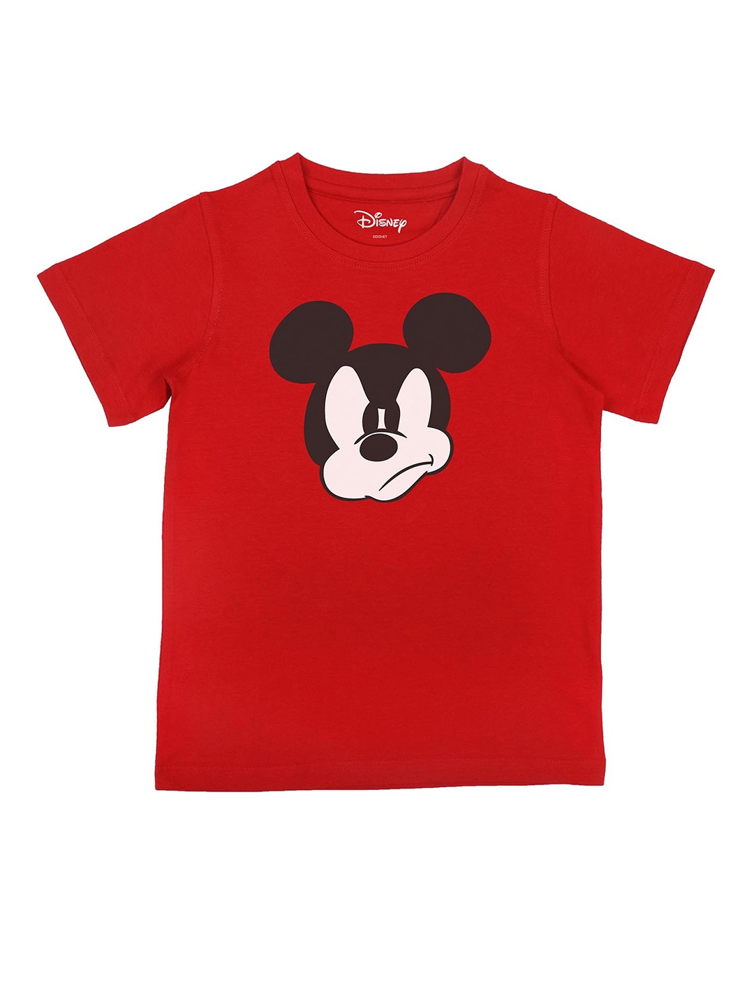 Disney by Wear Your Mind Boys Red Mickey Mouse Printed T-shirt